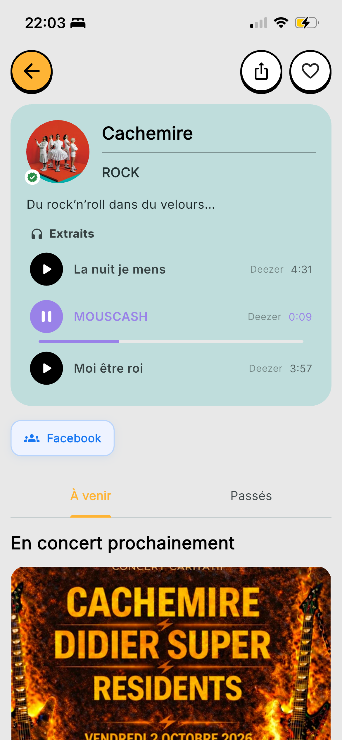 Profil artiste sur Baziik